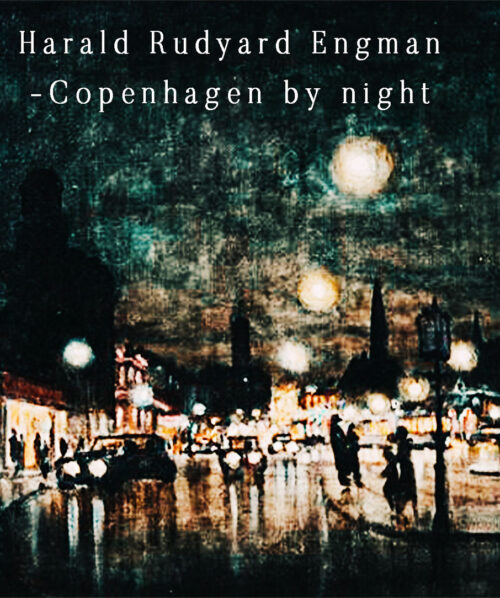 copenhagen at night painting